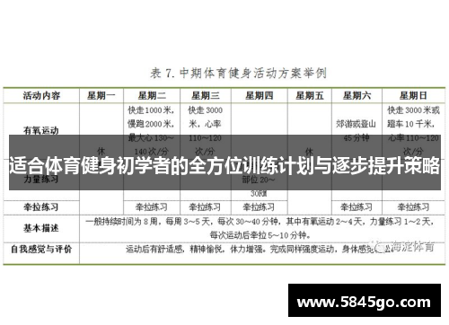 适合体育健身初学者的全方位训练计划与逐步提升策略